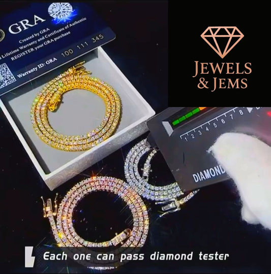 Moissanite chain