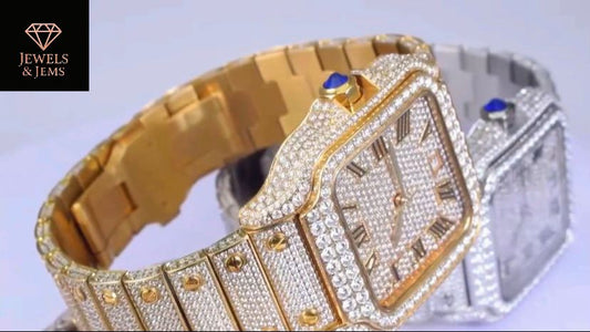Men’s Bust down Moissanite luxury watch