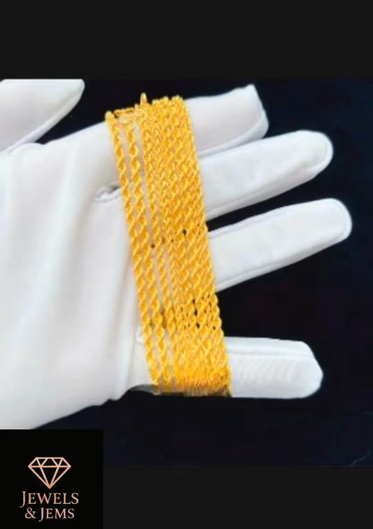18k gold rope chain